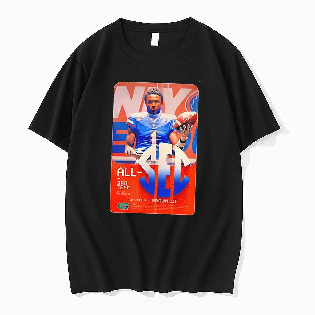 Officials Vernell Brown Iii Florida Gators All Sec 3rd Team Return Specialist 2026 Tee Premium T Shirt Sweatshirt Hoodie