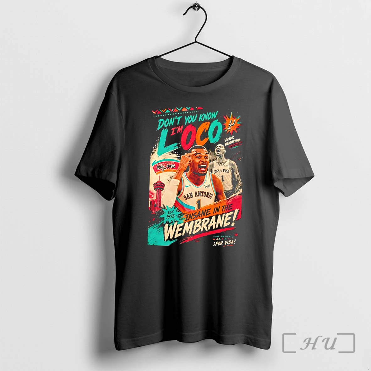 Officials Victor Wembanyama San Antonio Spurs Dont You Know Im Loco Insane In The Wembrane Tee Premium T Shirts Sweater Hoodie