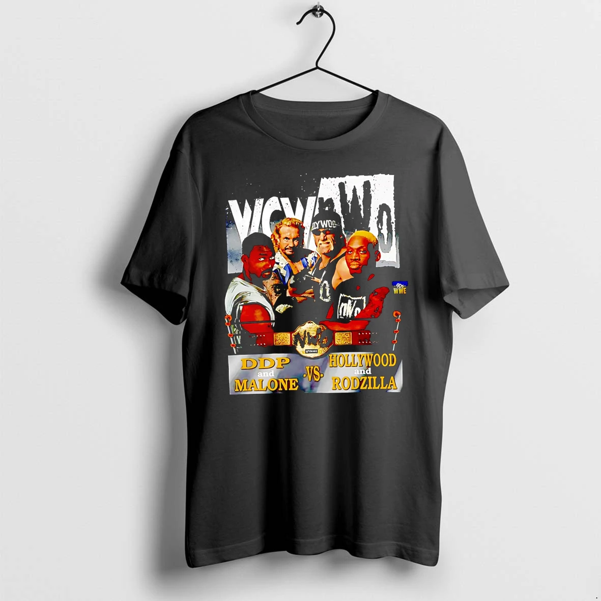 Officials Wcw Nwo Ddp And Malone Vs Hollywood And Rodzilla Wrestling Premium T Shirt Sweatshirt Hoodie