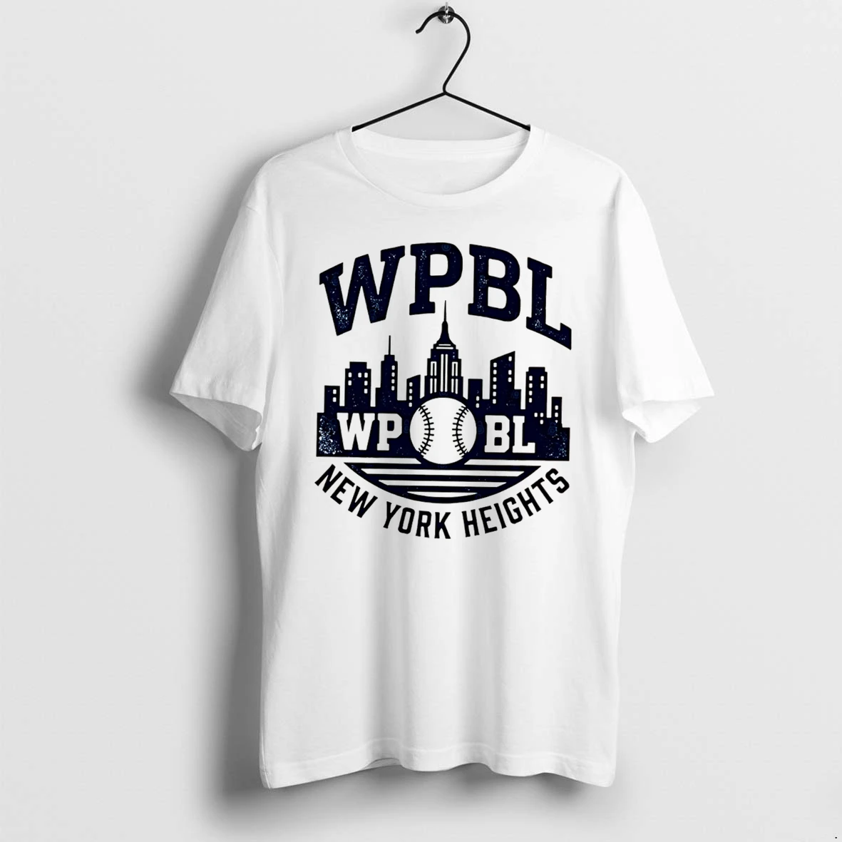 Officials Wpbl New York Heights Baseball Logo City Skyline Tee Premium T Shirt Sweatshirt Hoodie