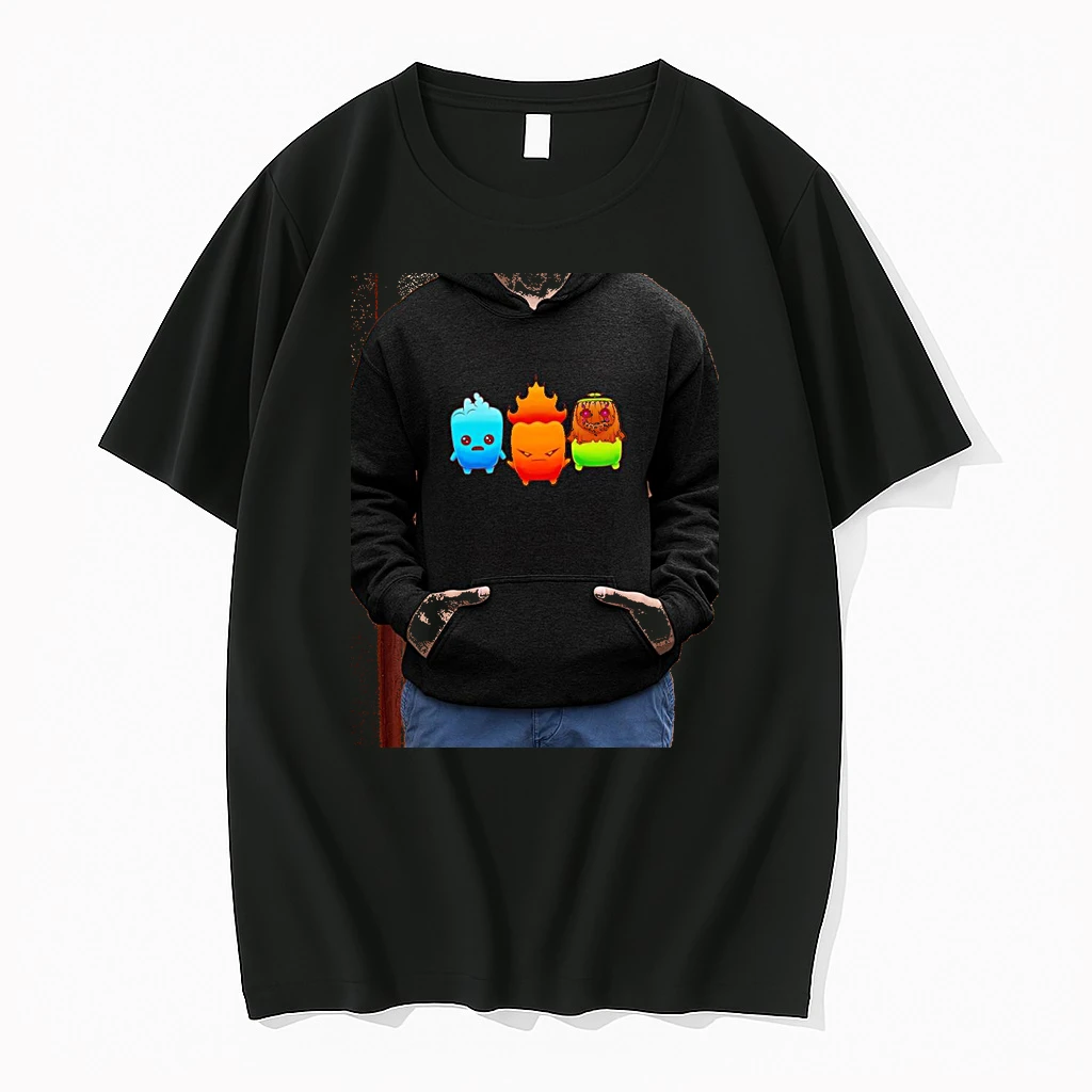 Officials Water Fire And Earth Elemental Creatures Fireboy And Watergirl Premium T Shirt Sweatshirt Hoodie