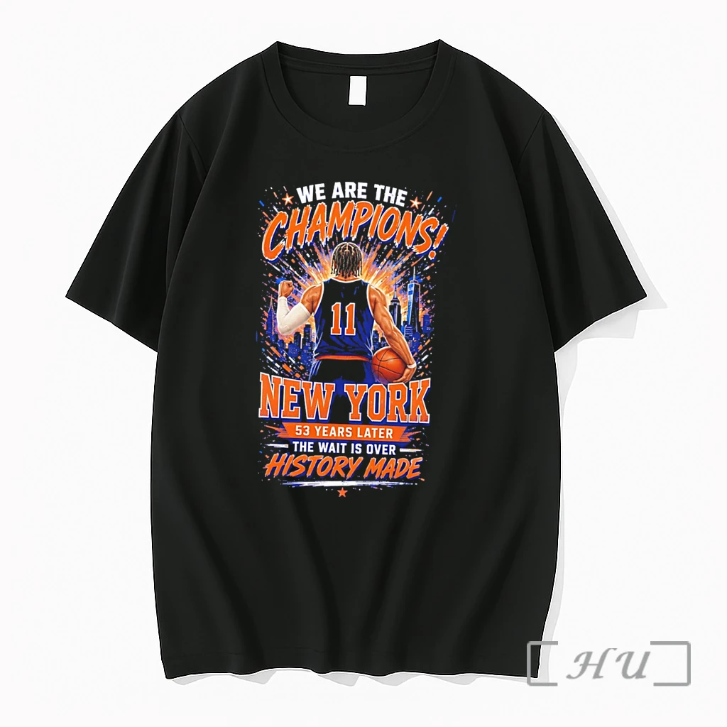 Officials We Are The Champions New York 53 Years Later The Wait Is Over History Made Jalen Brunson Posing Tee Premium T Shirts Sweater Hoodie