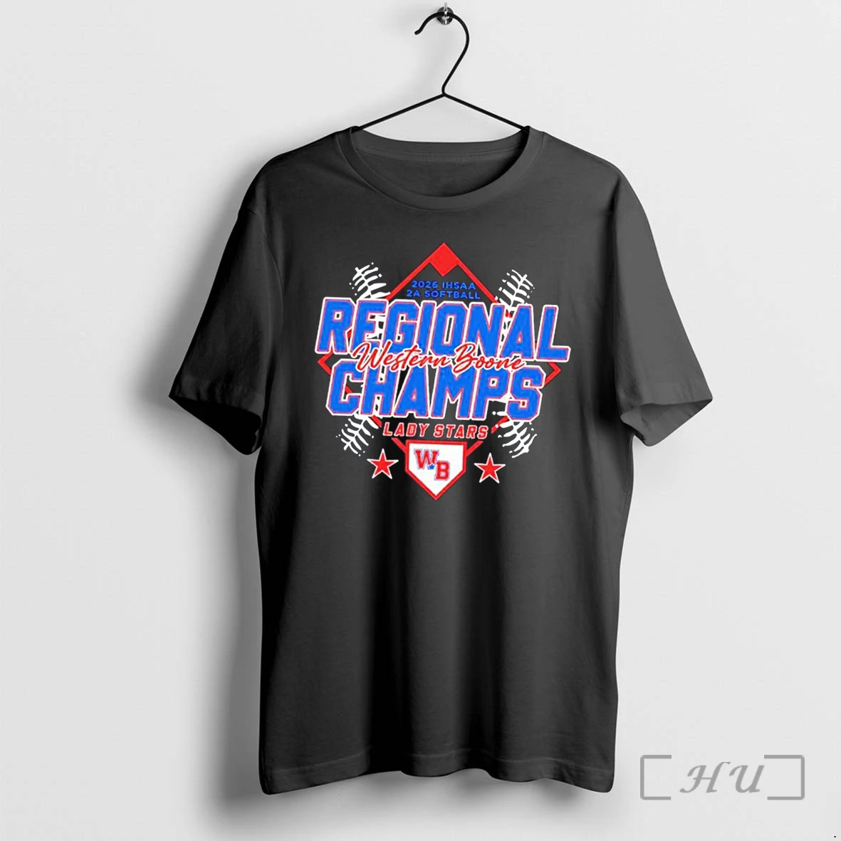 Officials Western Boone Lady Stars 2026 Ihsaa 2a Softball Regional Champs Tee Premium T Shirts Sweater Hoodie