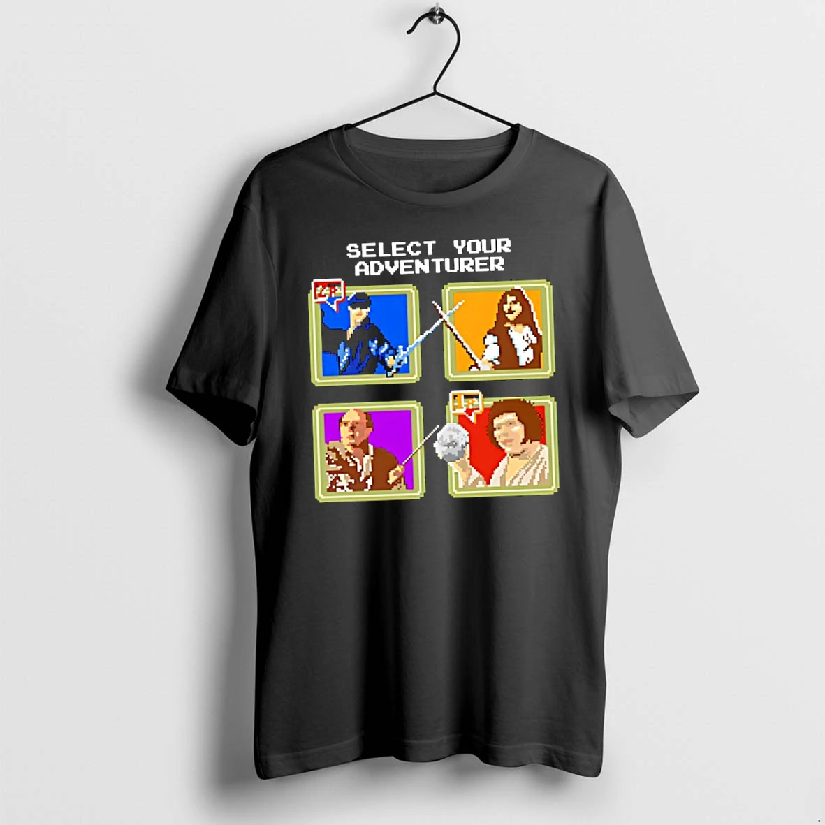 Officials Westley Inigo Montoya Vizzini Fezzik The Princess Bride Select Your Adventurer Pixel Art Premium T Shirt Sweatshirt Hoodie