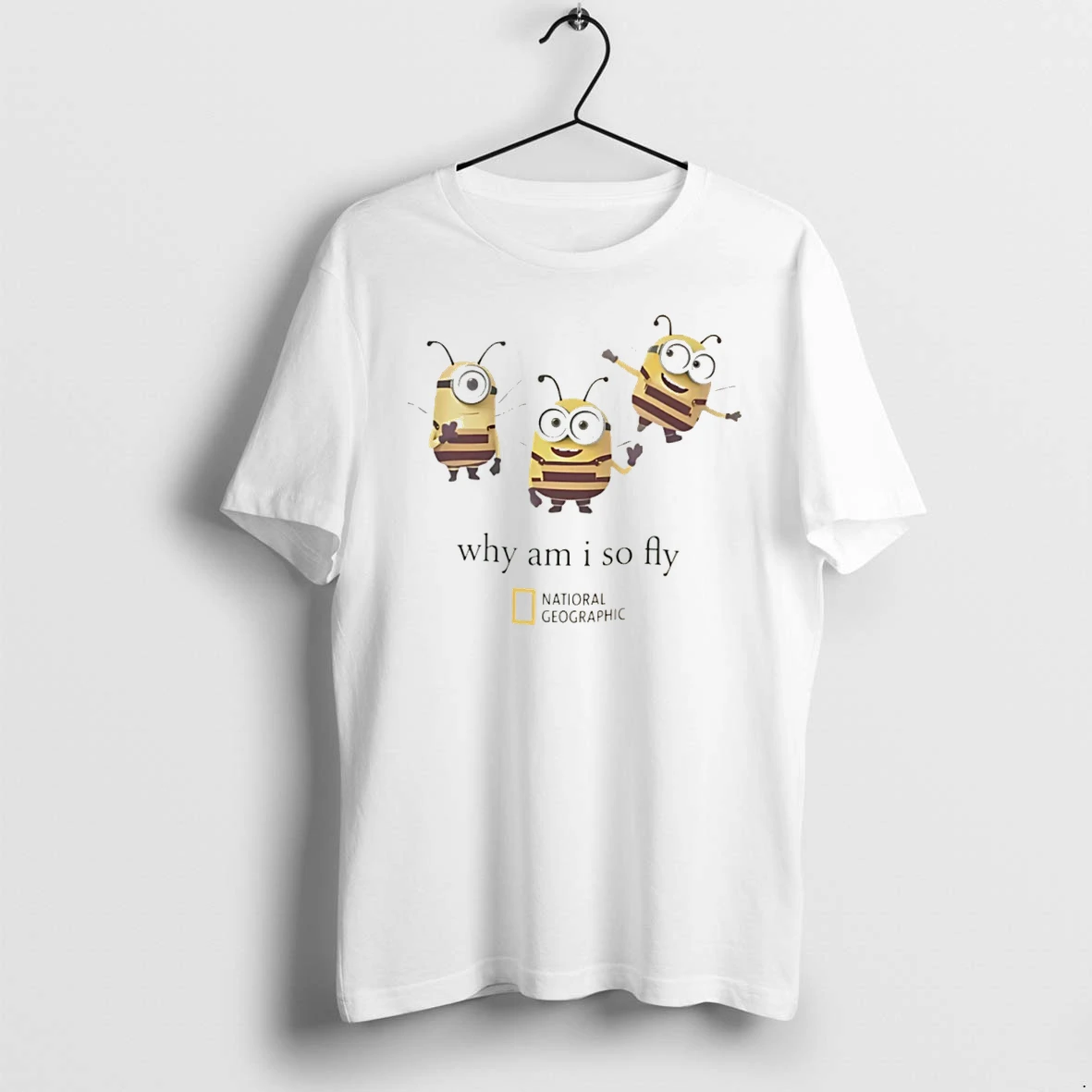 Officials Why Am I So Fly Minion Bee Parody Graphic Tee Premium T Shirt Sweatshirt Hoodie