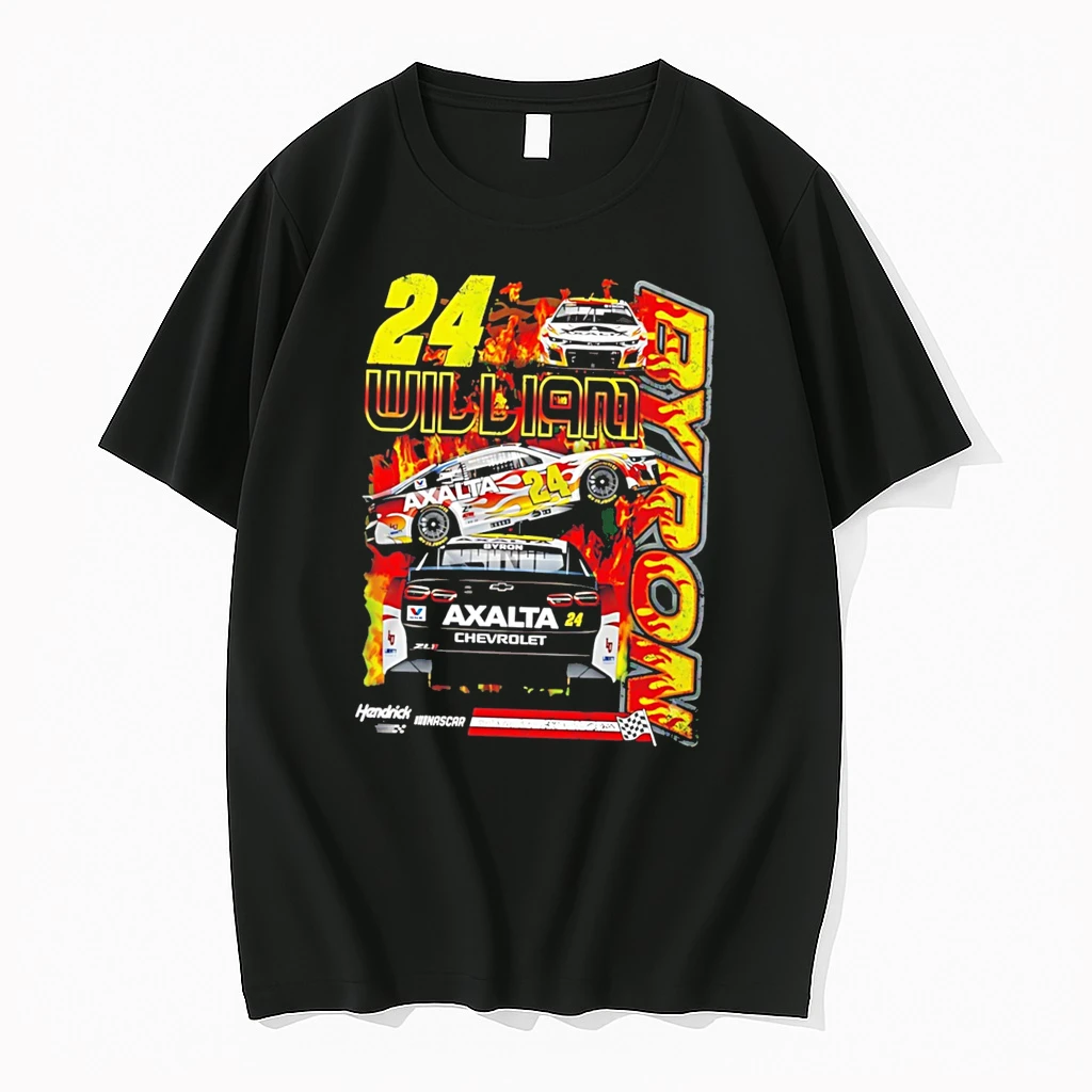 Officials William Byron Mad Engine Flames Tee Premium T Shirt Sweatshirt Hoodie