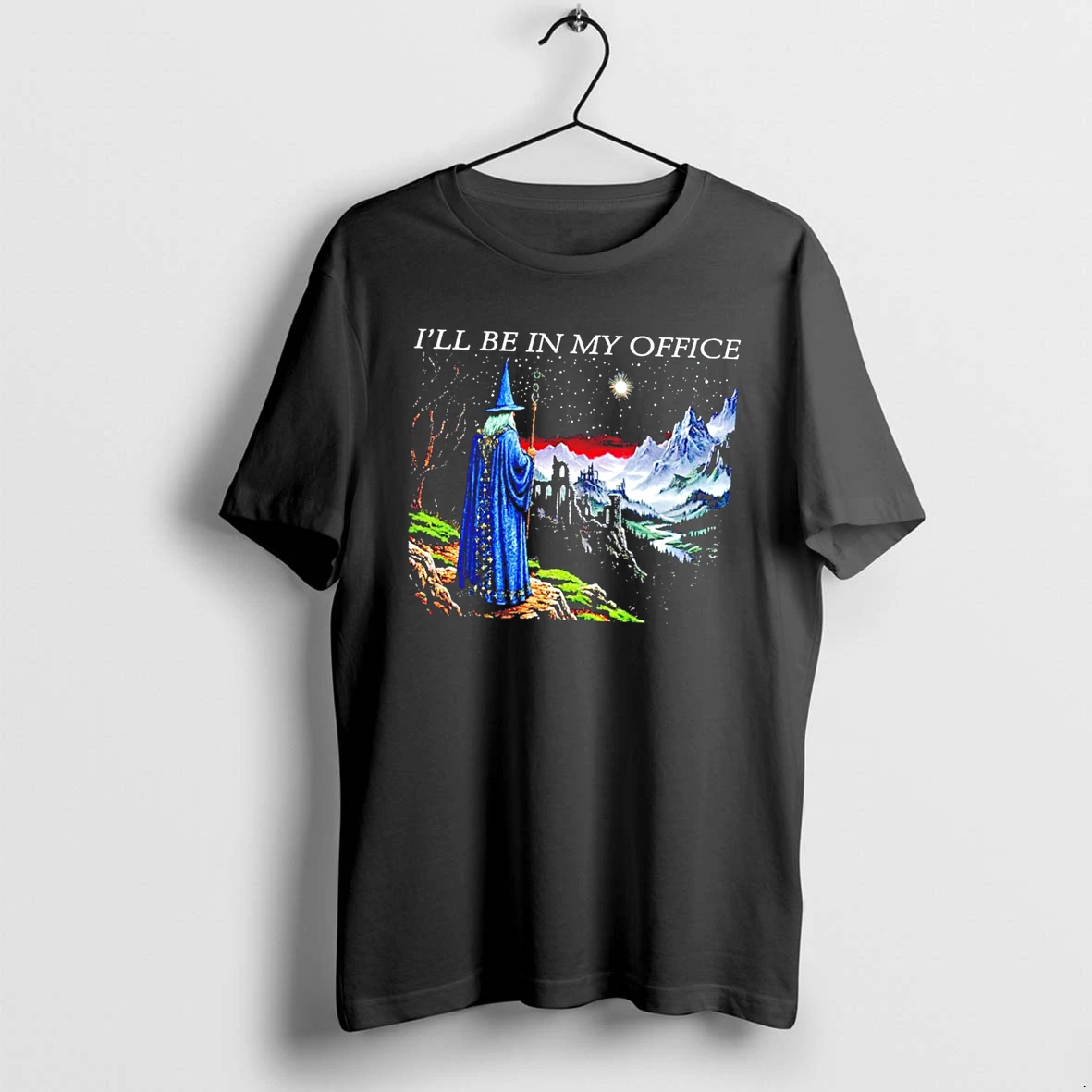 Officials Wizard Ill Be In My Office Fantasy Art Tee Premium T Shirt Sweatshirt Hoodie