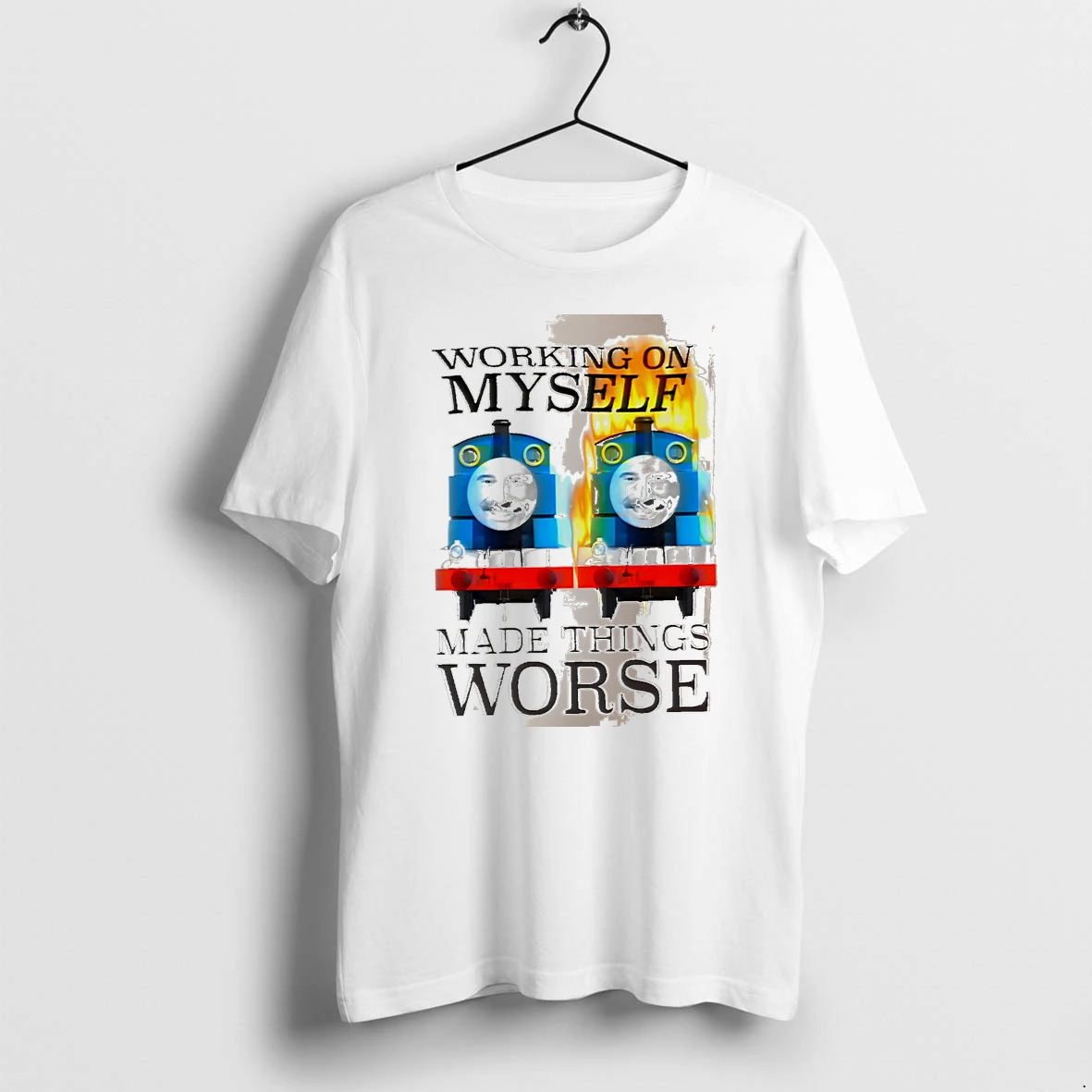 Officials Working On Myself Made Things Worse Thomas The Tank Engine Phil White Premium T Shirt Sweatshirt Hoodie