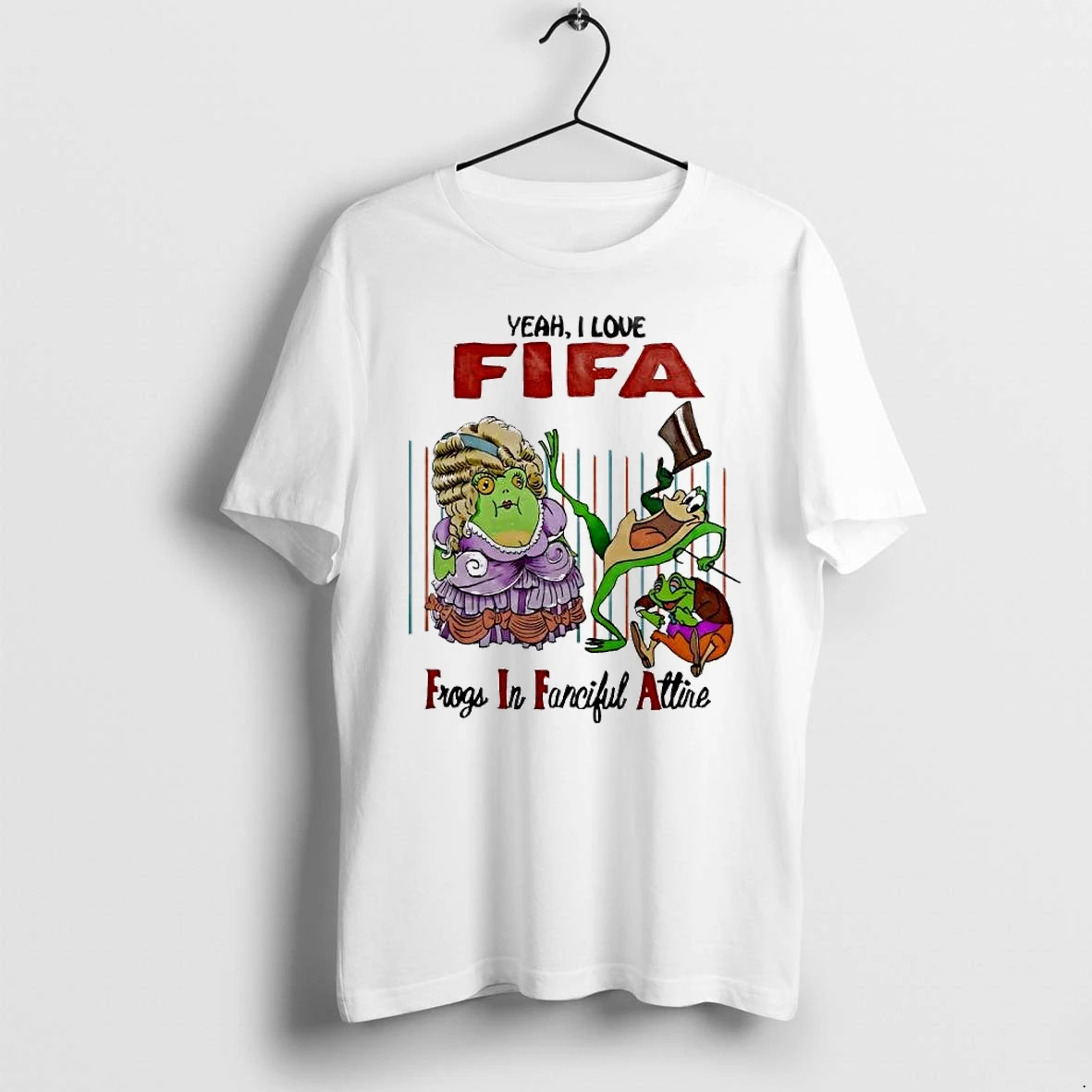 Officials Yeah I Love Fifa Frogs In Fanciful Attire Premium T Shirt Sweatshirt Hoodie