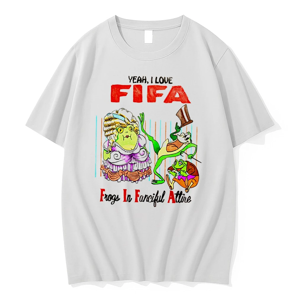 Officials Yeah I Love Fifa Frogs In Fanciful Attire Tee Premium T Shirt Sweatshirt Hoodie