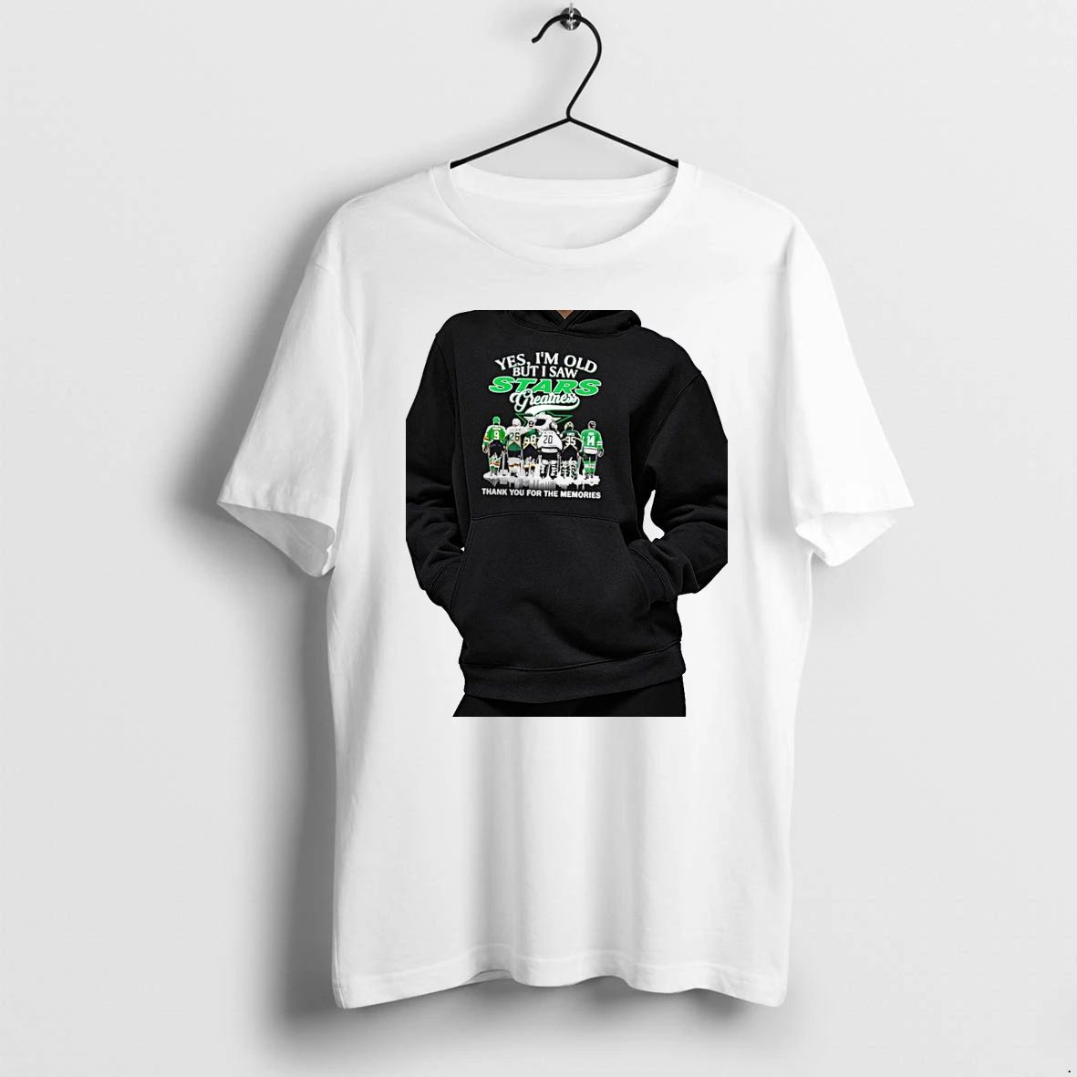 Officials Yes I Am Old But I Saw Stars Greatness Modano Lehtinen Zubov Belfour Turco Benn Dallas Stars Signature Premium T Shirt Sweatshirt Hoodie
