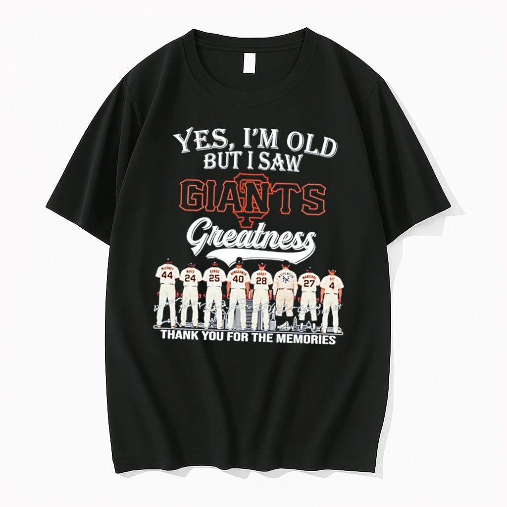 Officials Yes Im Old But I Saw Giants Greatness Signature Tee Premium T Shirt Sweatshirt Hoodie