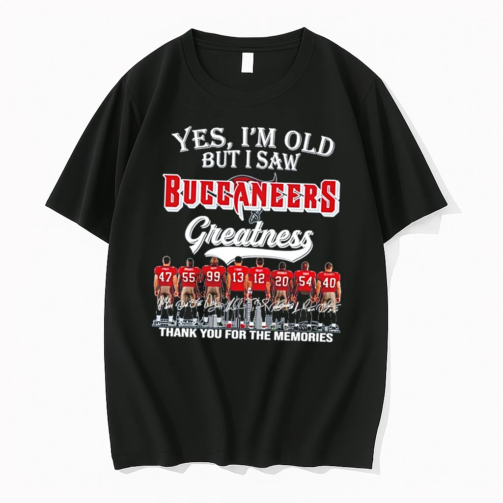 Officials Yes Im Old But I Saw Tampa Bay Buccaneers Legends Signature Tee Premium T Shirt Sweatshirt Hoodie