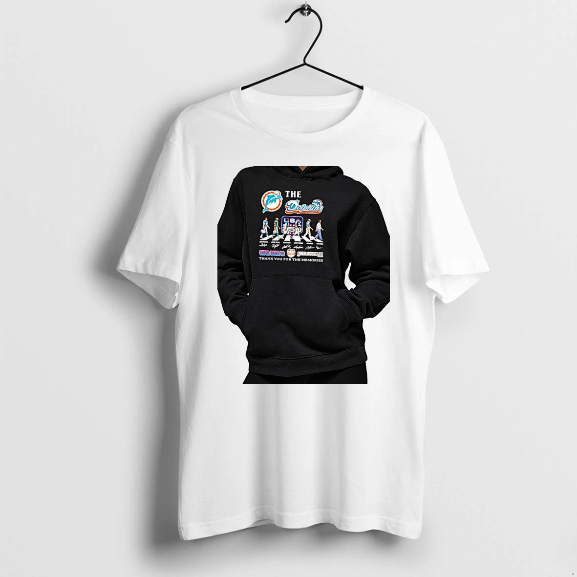 Officials Zach Thomas Jason Taylor Dan Marino Larry Csonka Bob Griese Don Shula Miami Dolphins Premium T Shirt Sweatshirt Hoodie