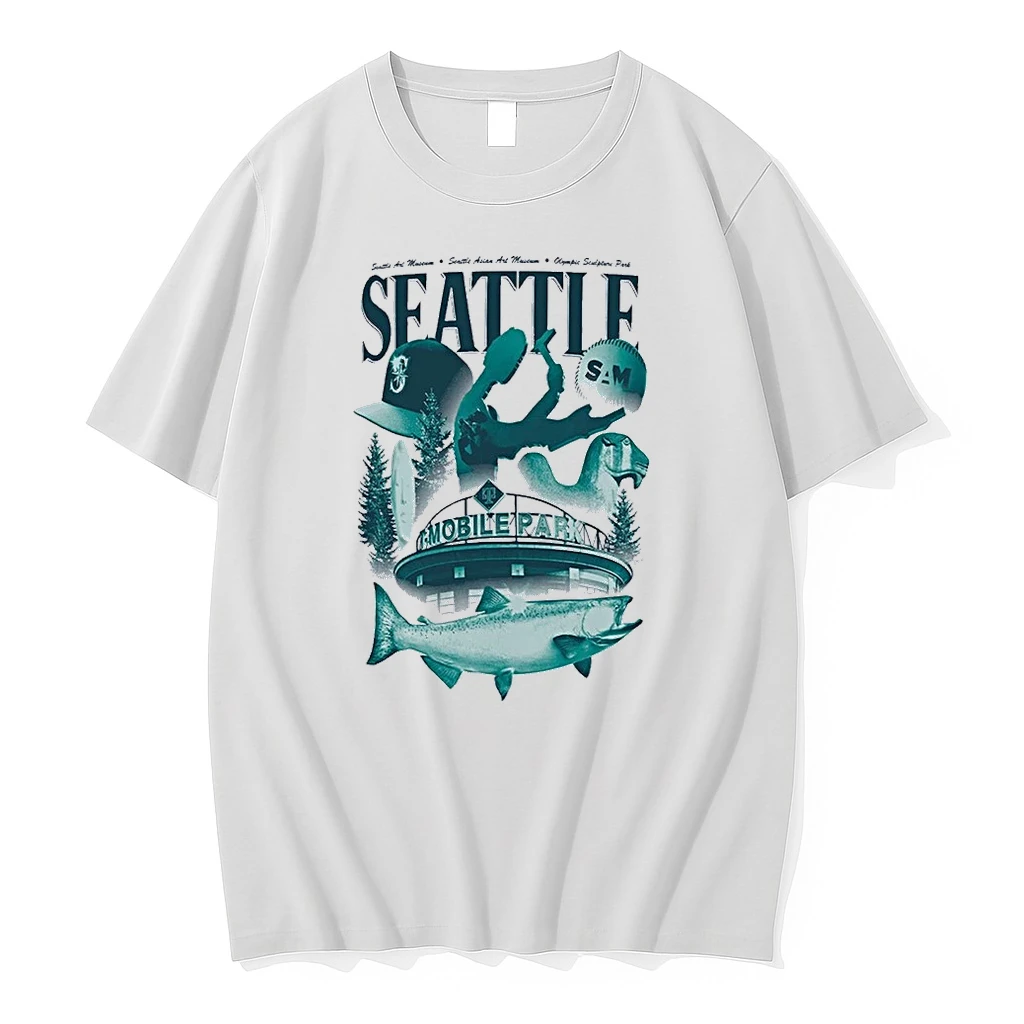 Officials Mariners Seattle T Mobile Park Art Museum Night 2026 Fish Premium T Shirt Sweatshirt Hoodie