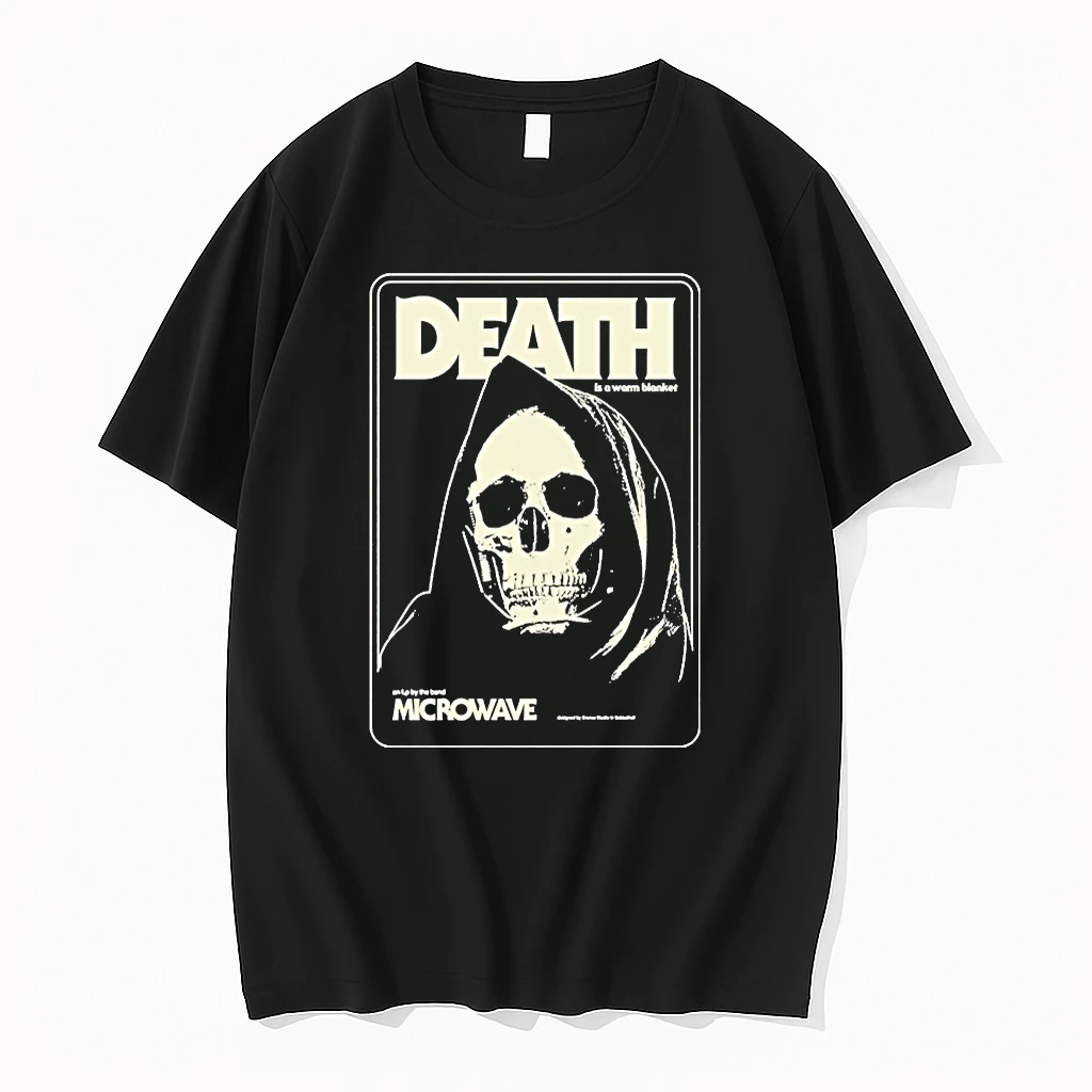Officials Microwave Death Is A Warm Blanket Skull Shirts Premium T Shirt Sweatshirt Hoodie