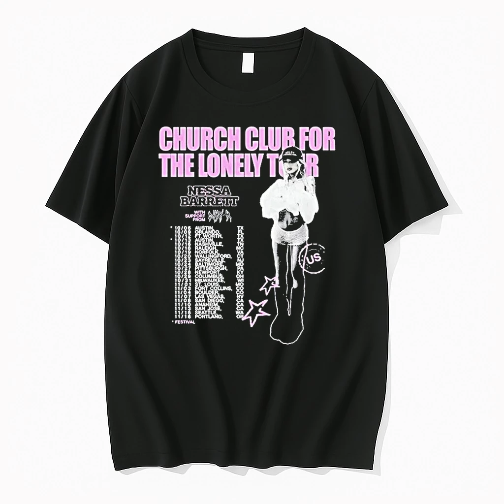 Officials Nessa Barrett Church Club For The Lonely 2023 Tour Premium T Shirt Sweatshirt Hoodie