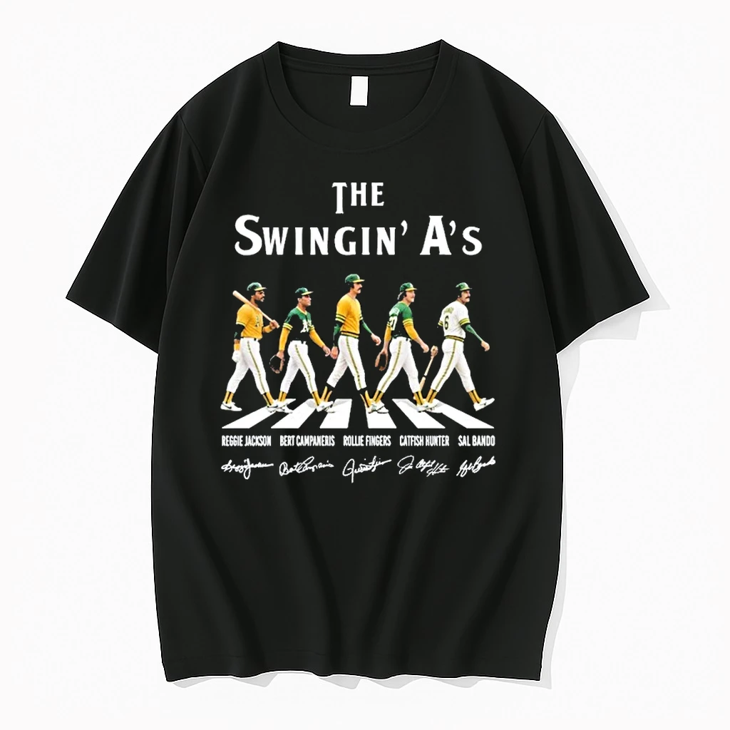 Officials Oakland Athletics The Swingin As Road Abbey Signatures Premium T Shirt Sweatshirt Hoodie