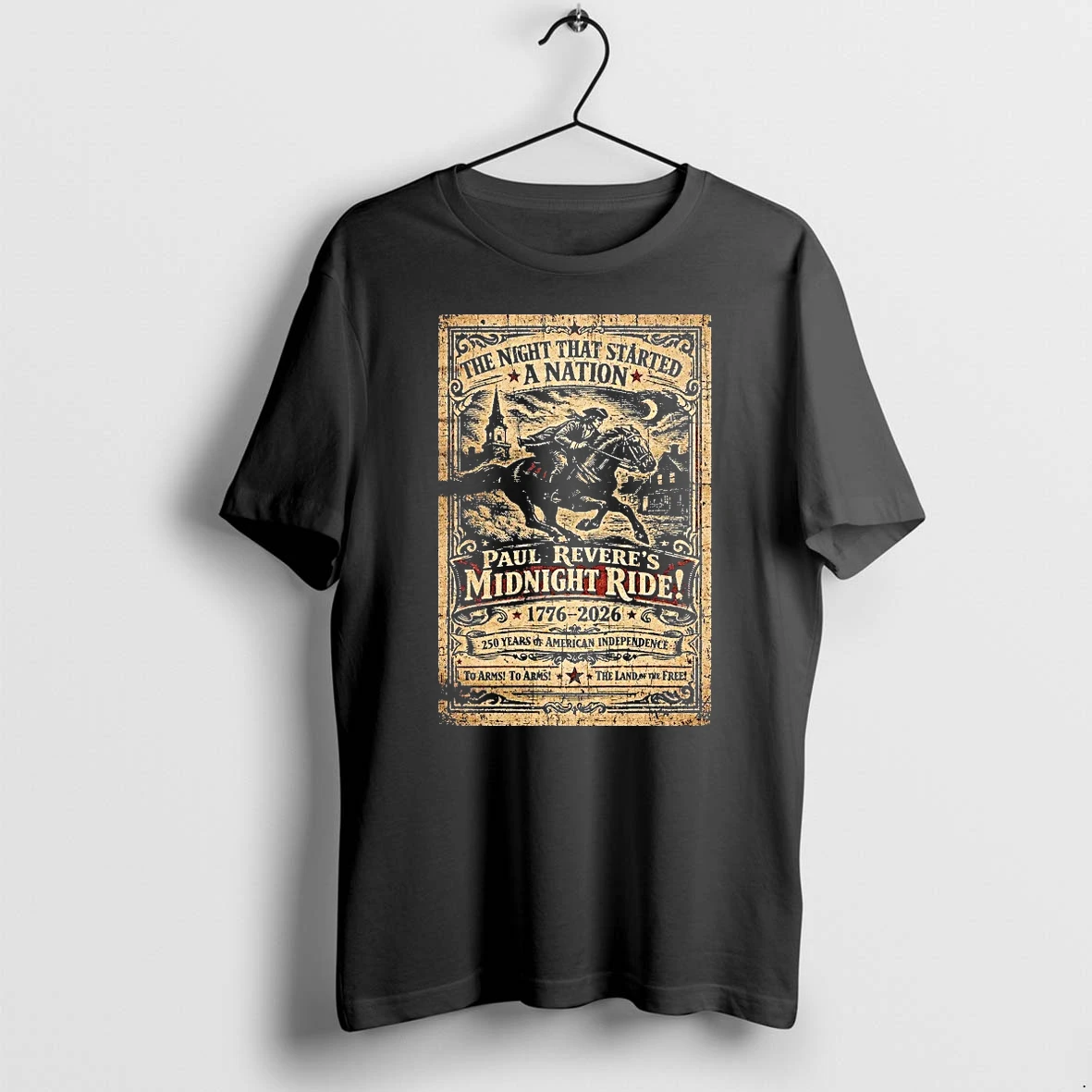 Officials Paul Reveres Midnight Ride The Night That Started A Nation Americas 250th Birthday Usmc Marines Premium T Shirt Sweatshirt Hoodie
