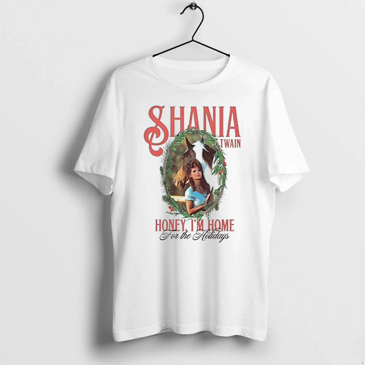 Officials Shania Twain Honey Im Home For The Holidays Premium T Shirt Sweatshirt Hoodie