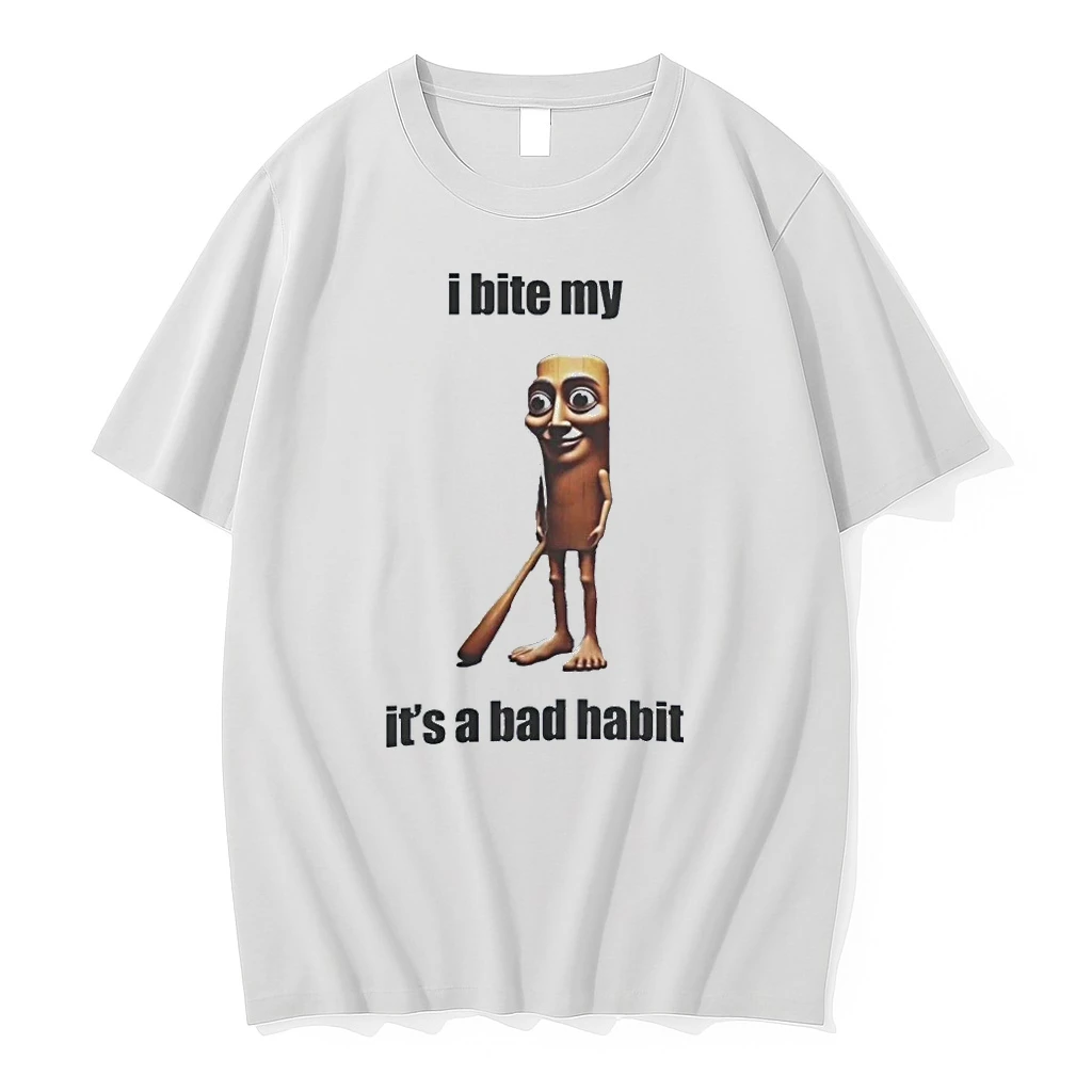 Officials Tung Tung Tung Sahur I Bite My Its A Bad Habit Premium T Shirt Sweatshirt Hoodie