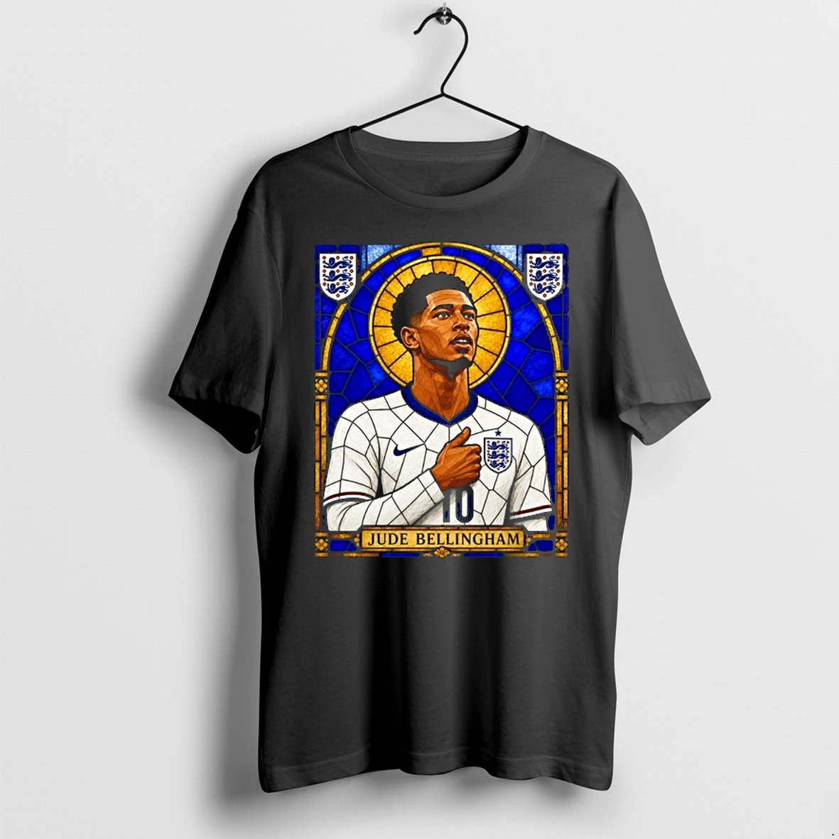 Jude Bellingham England National Team Stained Glass 0 Tshirts Sweater Hoodie