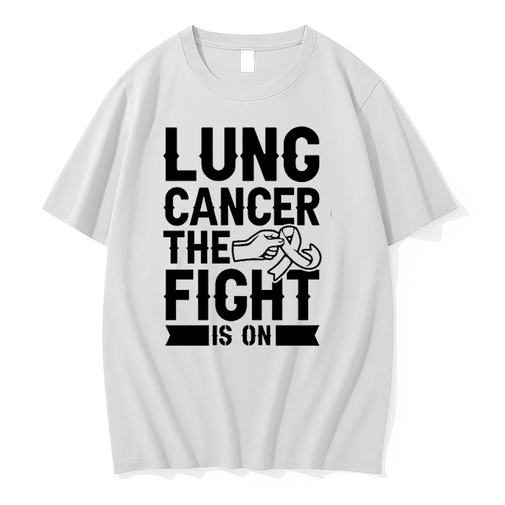Lung Cancer The Fight Is On Awareness Ribbon Support Warrior Survivor 0 Tshirts Sweater Hoodie
