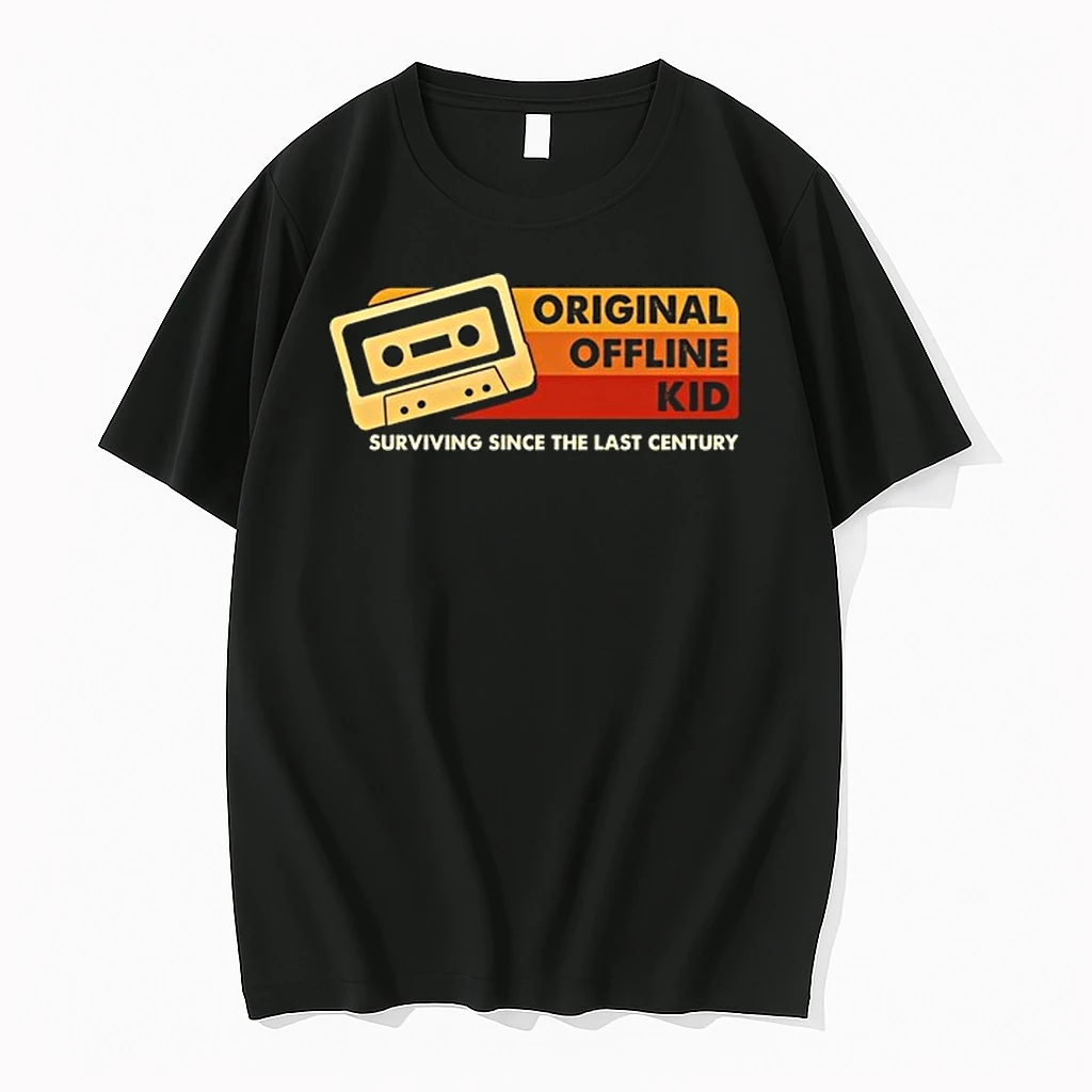 Offline Kid Surviving Since The Last Century Cassette Tape 0 Tshirts Sweater Hoodie
