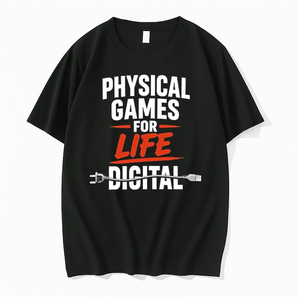 Physical Games For Life Digital Plug Video Gamer 0 Tshirts Sweater Hoodie