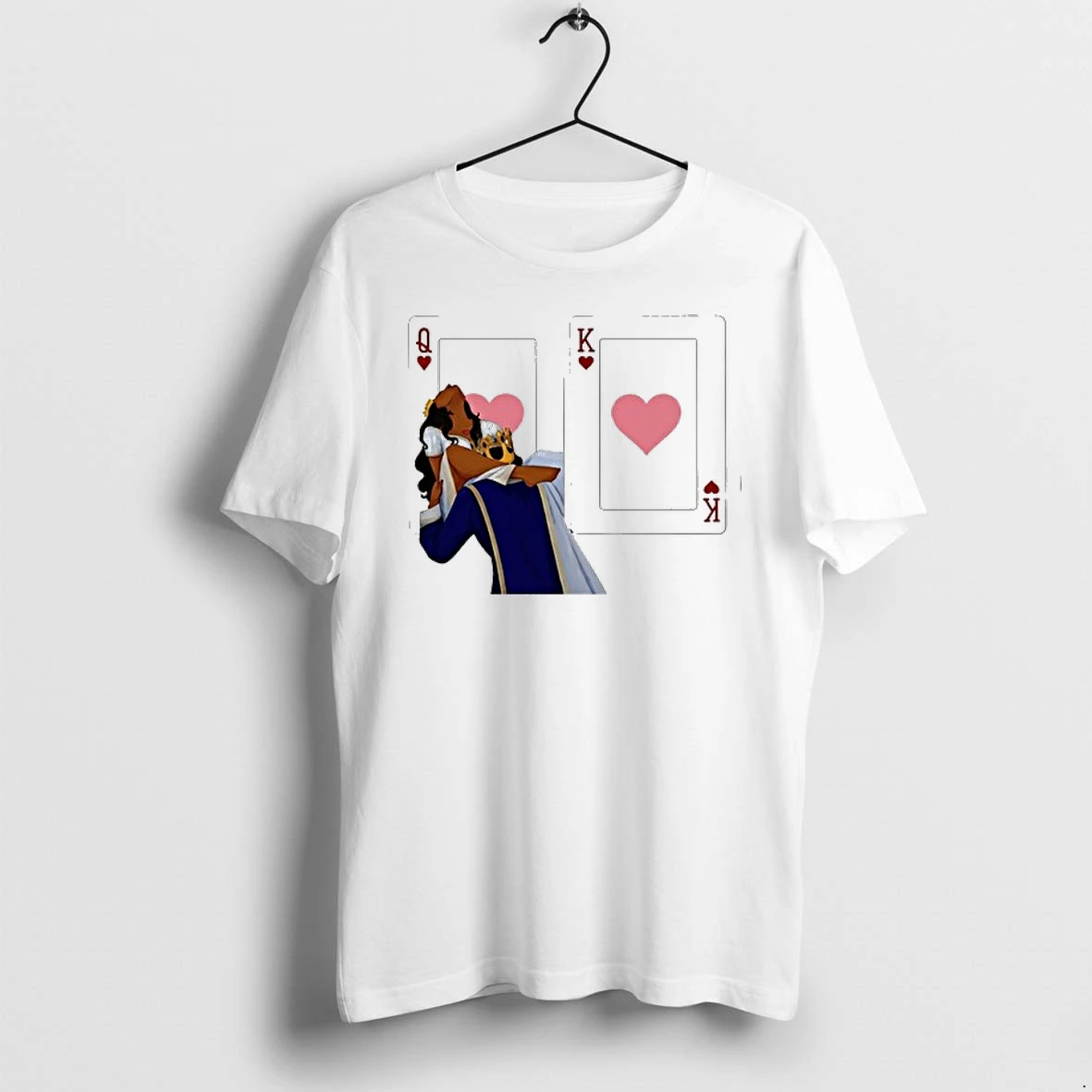 Queen And King Of Hearts Playing Card Couple Romantic 0 Tshirts Sweater Hoodie