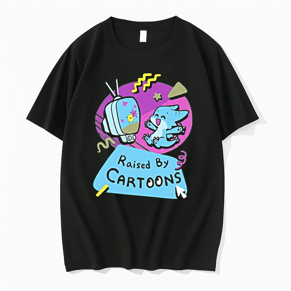 Raised By Cartoons Nostalgia 90s Kid Cartoon Lover 0 Tshirts Sweater Hoodie