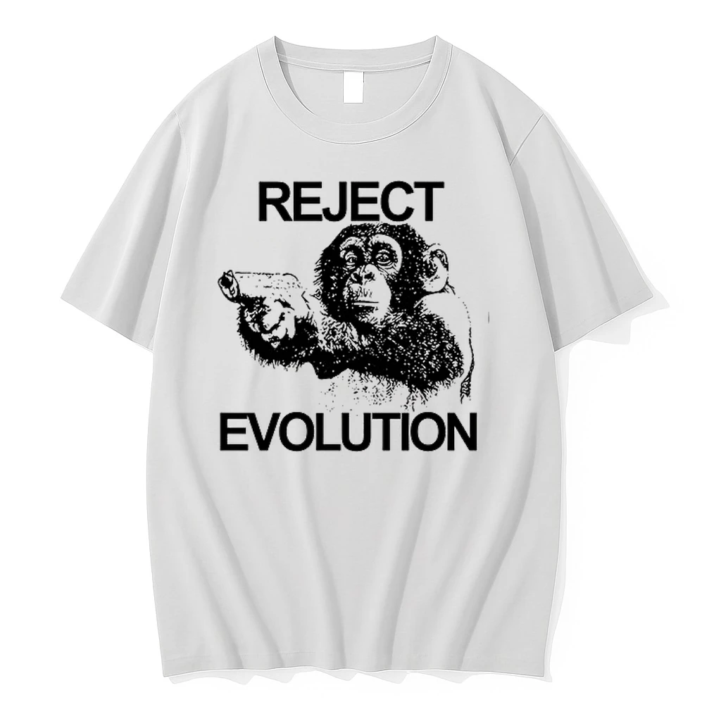 Reject Evolution Monkey With Gun Funny 0 Tshirts Sweater Hoodie