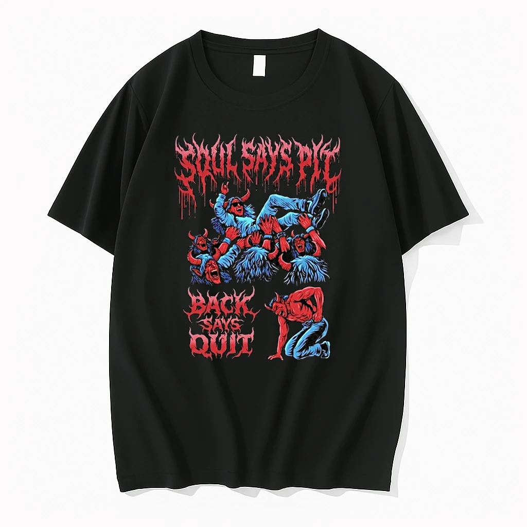 Soul Says Pit Back Says Quit Devil 0 Tshirts Sweater Hoodie