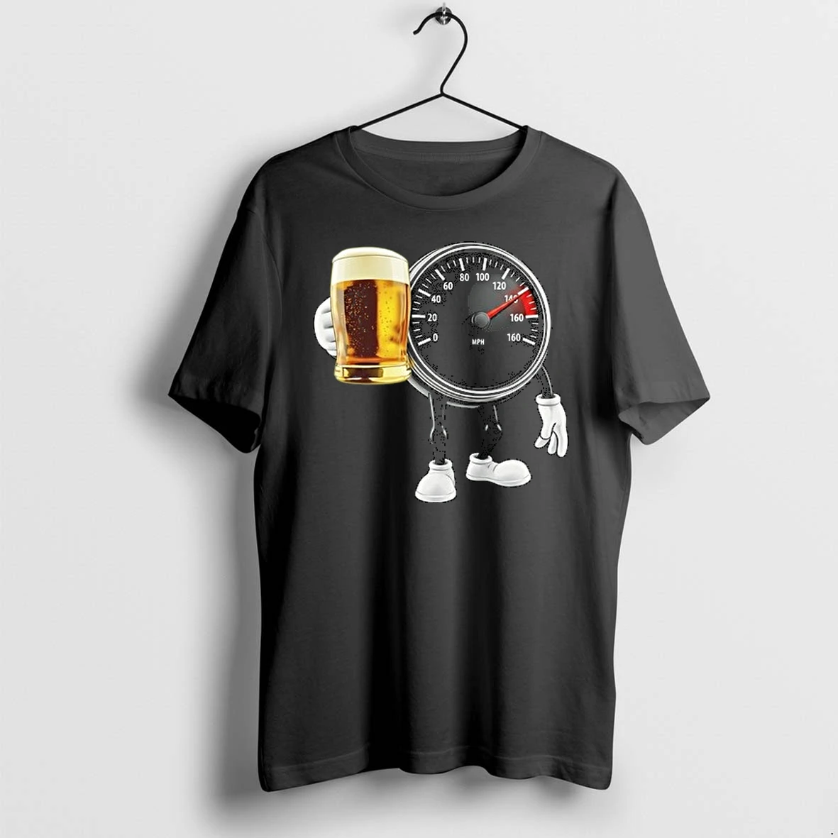 Speedometer With Beer Drinking Funny Gauge 0 Tshirts Sweater Hoodie