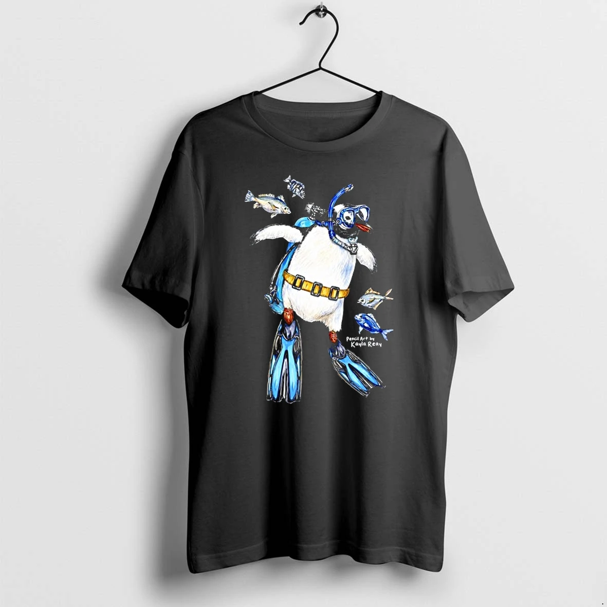 Sullivan The Scuba Diver Pencil Art By Kayla Reay 0 Tshirts Sweater Hoodie