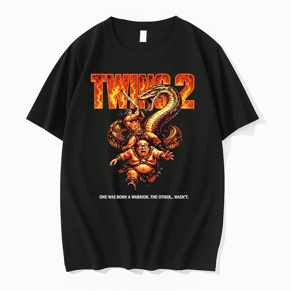Twins 2 Arnold Schwarzenegger And Danny Devito One Was Born A Warrior The Other Wasnt 0 Tshirts Sweater Hoodie