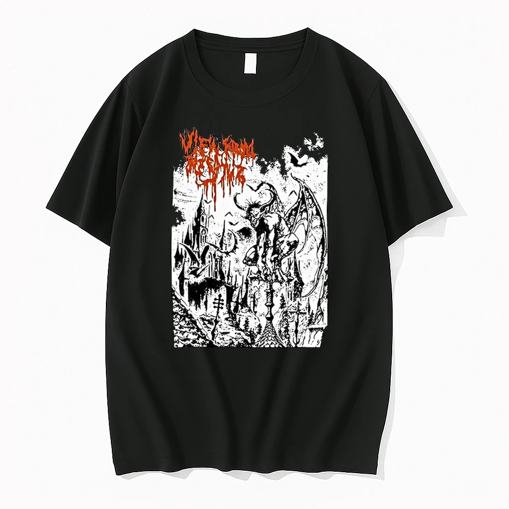 View From The Spire Gargoyle Castle Death Metal 0 Tshirts Sweater Hoodie