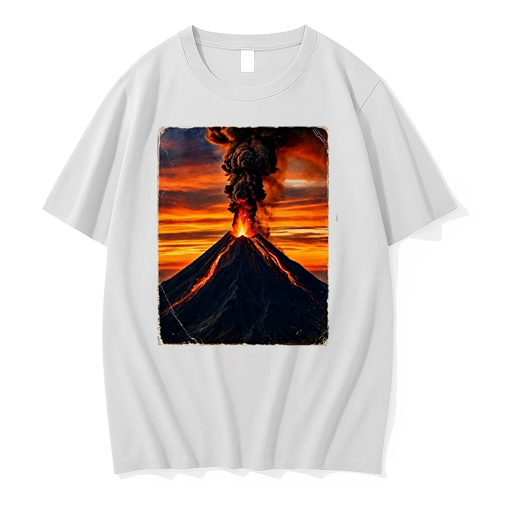 Volcanic Eruption Sunset Landscape Volcano 0 Tshirts Sweater Hoodie