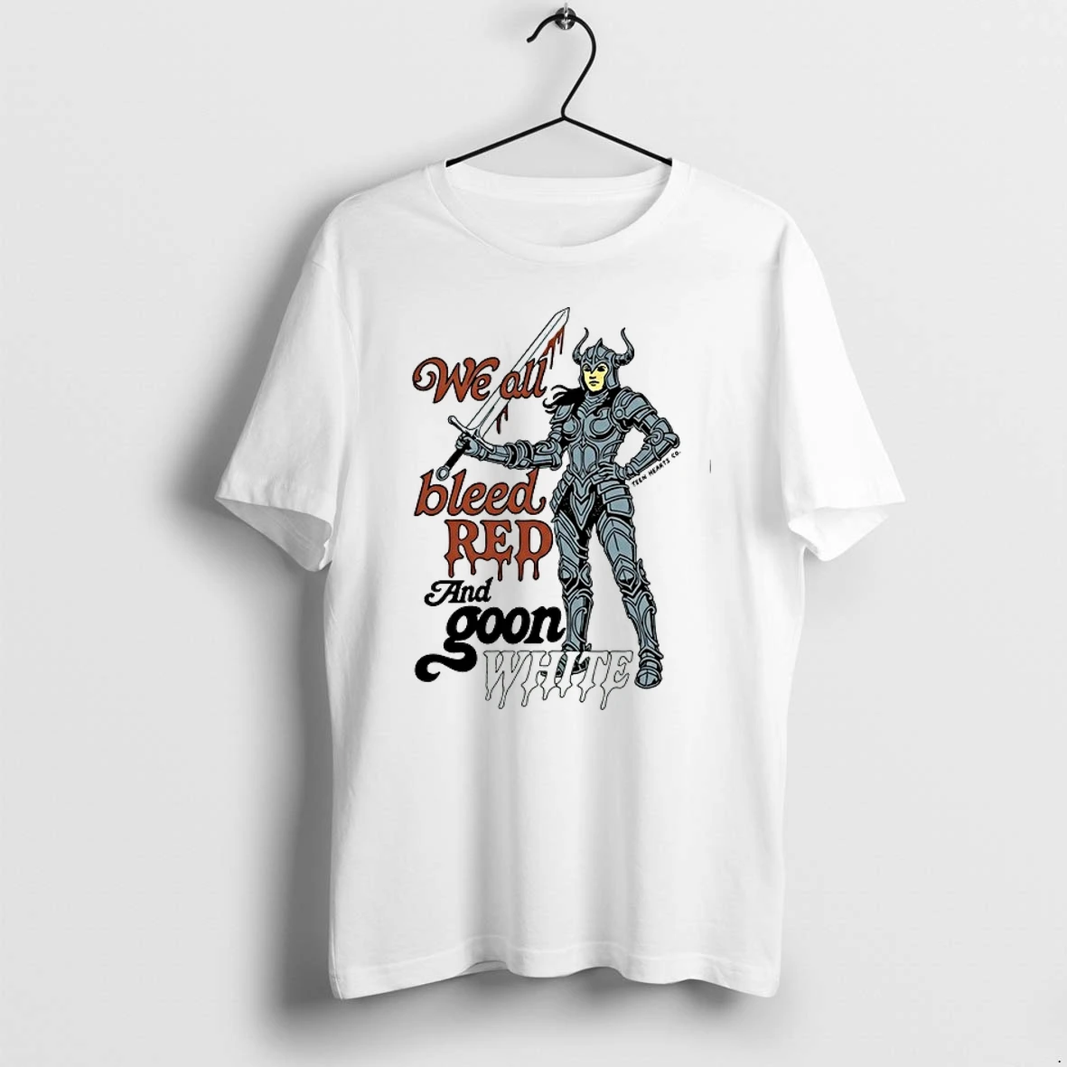 We All Bleed Red And Goon White Warrior 0 Tshirts Sweater Hoodie