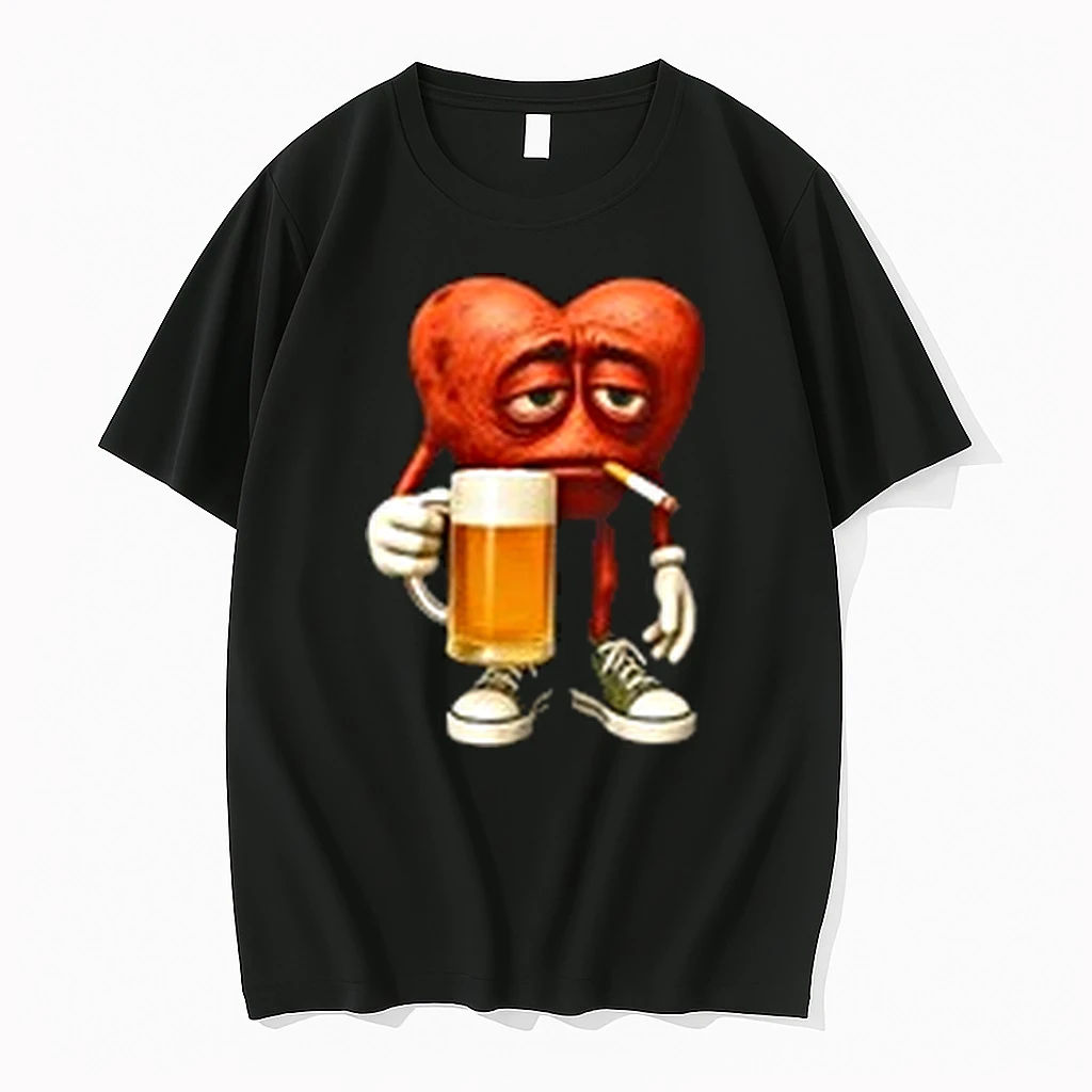 Your Heart Smoking And Drinking Beer Funny 0 Tshirts Sweater Hoodie