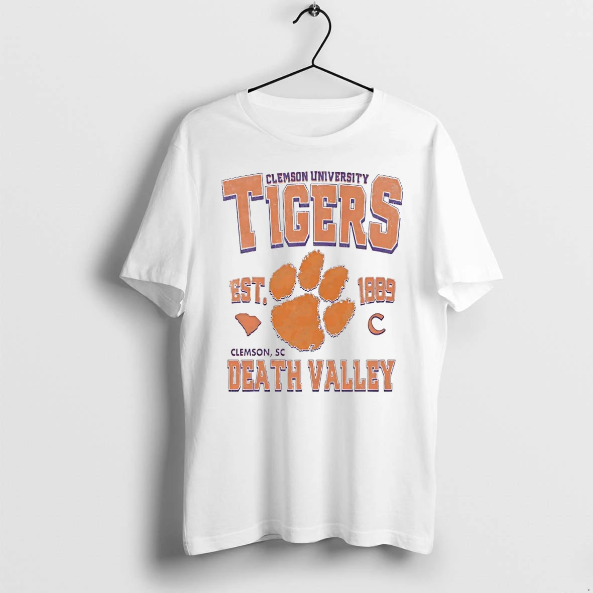 Clemson University Tigers Est 1889 Death Valley Tshirts Sweater Hoodie