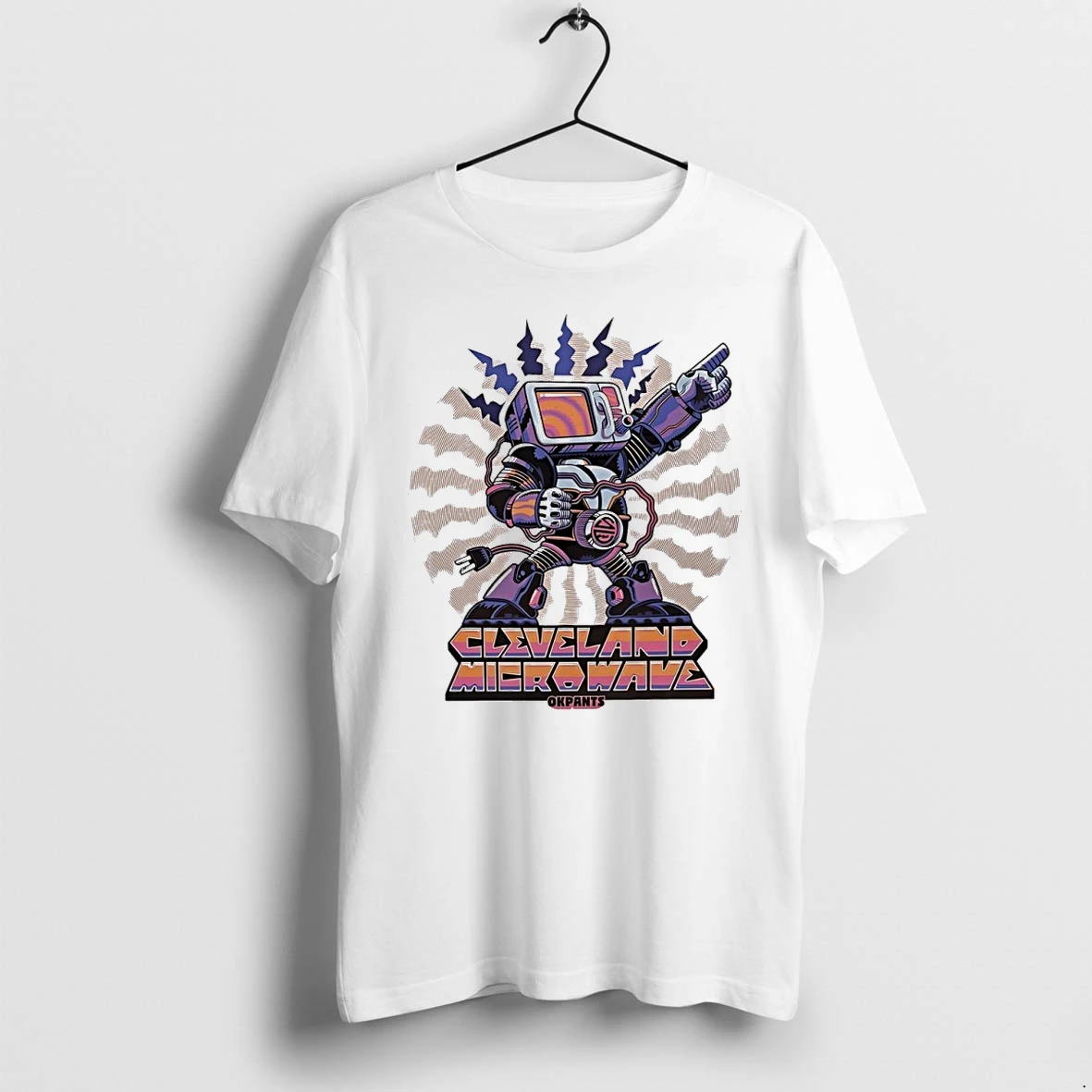 Cleveland Microwave Okpants Robot Graphic Tshirts Sweater Hoodie