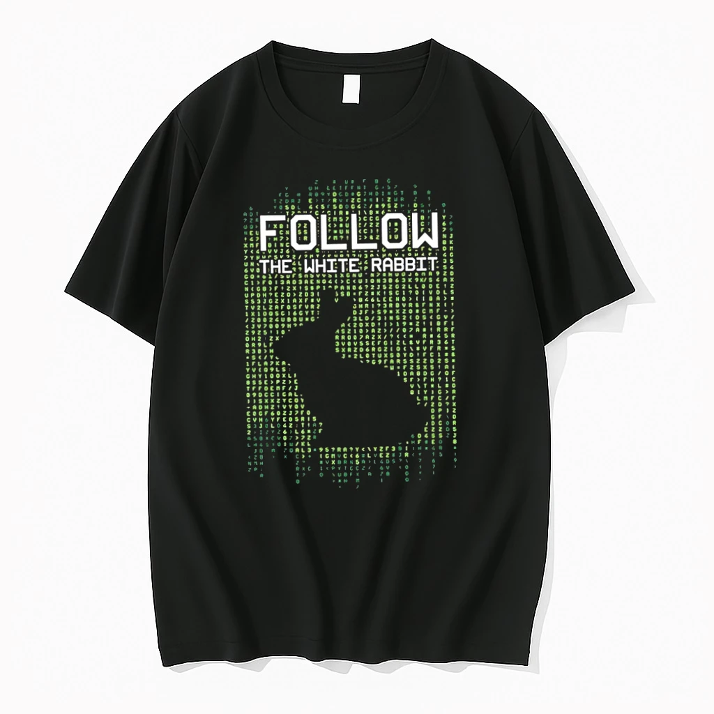 Follow The White Rabbit Matrix Neo Sci Fi Tshirts Sweater Hoodie