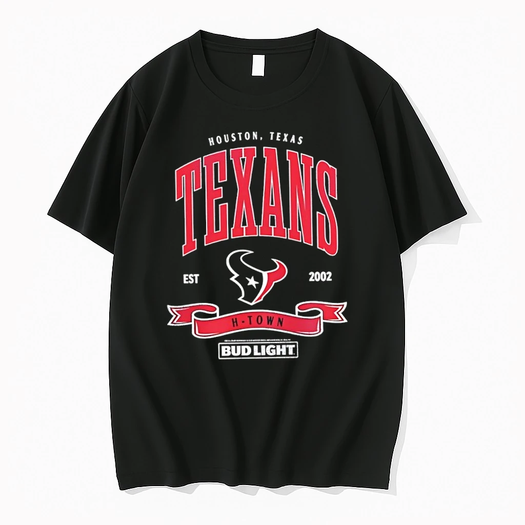 Houston Texans Bud Light 2002 H Town Tshirts Sweater Hoodie