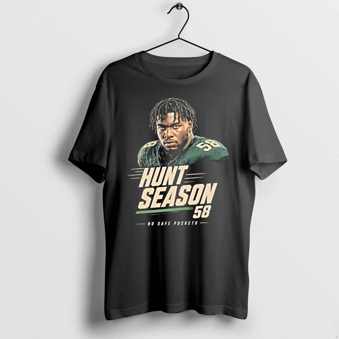 Hunt Season 58 Philadelphia Eagles No Safe Pockets Pass Rusher Jalyx Hunt Tshirts Sweater Hoodie