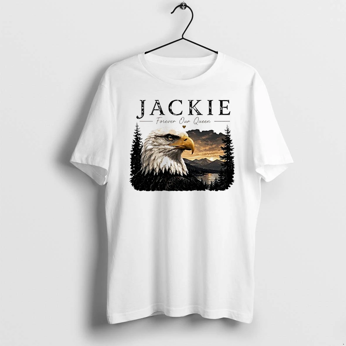 Jackie Forever Our Queen Big Bear Bald Eagle Memorial Tshirts Sweater Hoodie