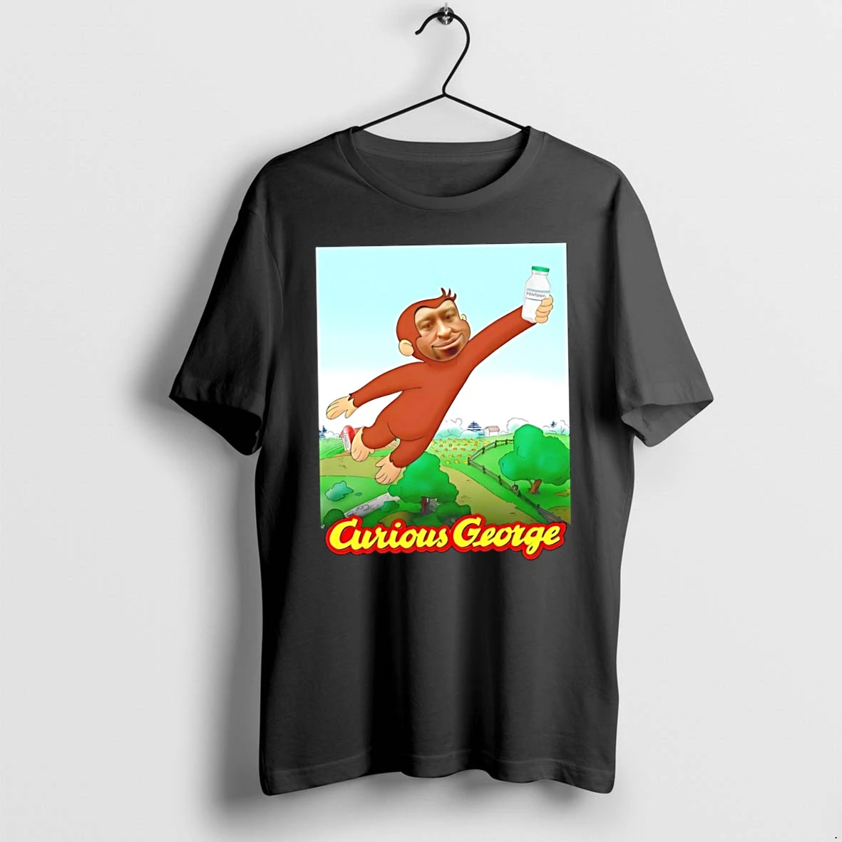 Jcbwannm Curious George X George Floyd Tshirts Sweater Hoodie