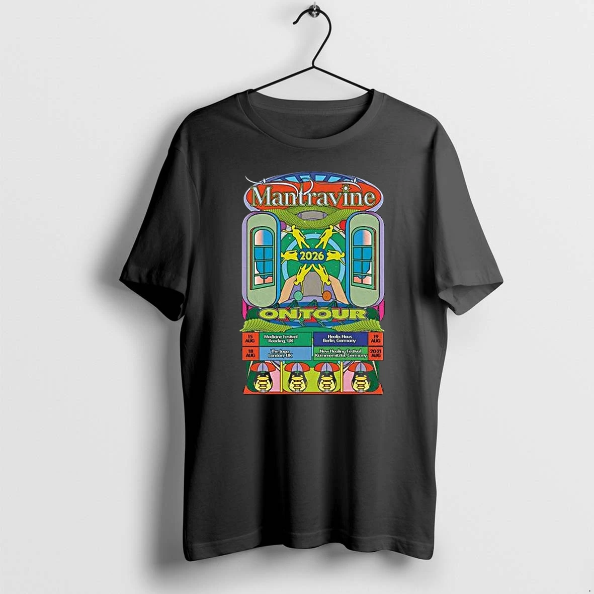 Mantravine On Tour August 2026 Tshirts Sweater Hoodie
