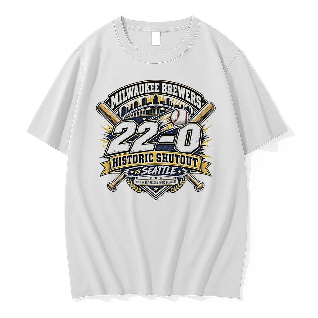 Milwaukee Brewers 22 0 Historic Shutout Vs Seattle Modern Era Record Tying Blowout Tshirts Sweater Hoodie