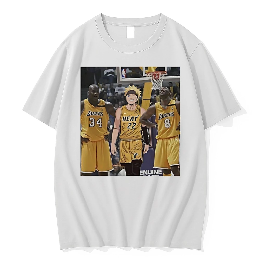 Naruto Uzumaki Sage Mode Nba Legends Shaquille Oneal And Kobe Bryant Los Angeles Lakers Tshirts Sweater Hoodie